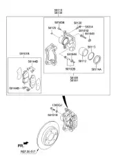 ТОРМОЗНОЙ СУППОРТ 58130A7000 HYUNDAI