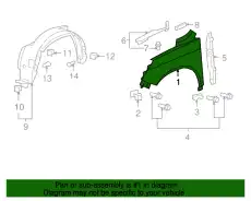 Крыло HONDA 60211SWAA91ZZ