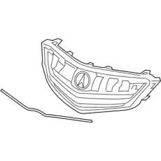 Решетка радиатора HONDA 75111TZ3A01