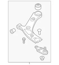 Рычаг подвески HYUNDAI / KIA 54500C5150