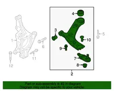Рычаг подвески HYUNDAI / KIA 54500C5150