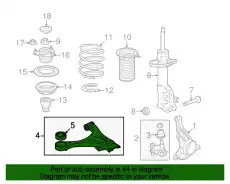 Рычаг подвески HONDA 51360TR7A01
