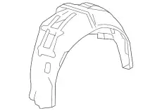 Подкрылок HONDA 74550T2AA01