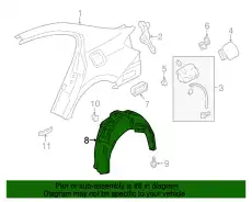 Подкрылок HONDA 74550T2AA01