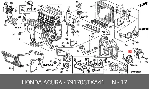 Двигатель (ДВС) в сборе HONDA 79170STXA41