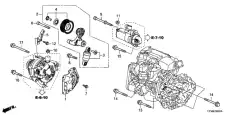 311795A2A01 Натяжитель в сборе HONDA