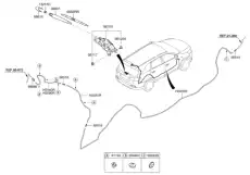 ЭЛ ДВИГАТЕЛЬ СТЕКЛООЧИСТИТЕЛЯ, 80ВТ 98700C5000 HYUNDAI