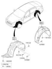 Подкрылок HYUNDAI / KIA 868223T200