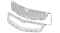 Решетка радиатора GM 20768837