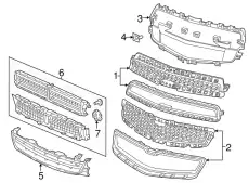 Решетка радиатора GM 20768837