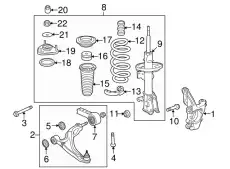  ПРУЖИНА ПОДВЕСКИ ПЕРЕДНЕЙ 51406SZAA04 HONDA