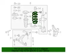 51401SZAA04 ПРУЖИНА ПОДВЕСКИ HONDA
