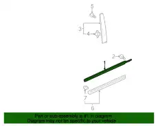 МОЛДИНГ В СБОРЕ, ЛЕВ ПЕРЕДН ДВЕРЬ 72450SZAA01 HONDA