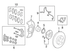 Шланг тормозн. передний левый 01465T0AA02 HONDA