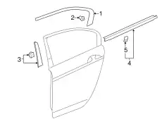  МОЛДИНГ ДВЕРИ 72950T2AA01 HONDA