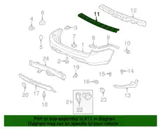  НАКЛАДКА БАМПЕРА 71510SZAA00ZA HONDA
