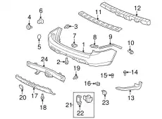  НАКЛАДКА БАМПЕРА 71510SZAA00ZA HONDA