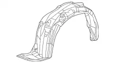 Подкрылок HONDA 74151TT1A50