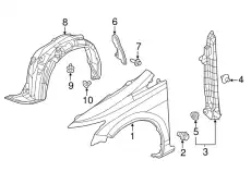 Подкрылок HONDA 74151TT1A50