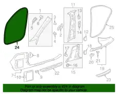 Уплотнитель двери MB 213 697 00 51 9G44