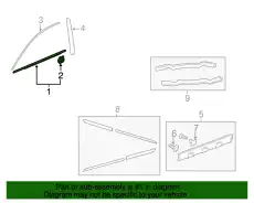  МОЛДИНГ КУЗОВНОЙ HONDA 72410SWAA02