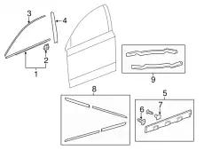  МОЛДИНГ КУЗОВНОЙ HONDA 72410SWAA02