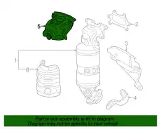 КОЖУХ ВЫПУСКНОГО КОЛЛЕКТОРА 18120R1AA00 HONDA