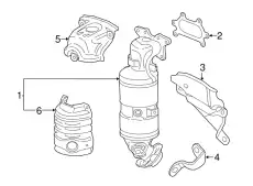 КОЖУХ ВЫПУСКНОГО КОЛЛЕКТОРА 18120R1AA00 HONDA