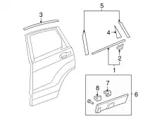 72950SWAA02 молдинг пластмассовый HONDA