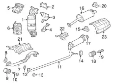18181R1AA00 КОЖУХ КАТАЛИЗАТОРА HONDA