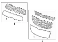 Решетка радиатора GM 95472648