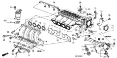 Прокладка коллектора HONDA 17107RB0007