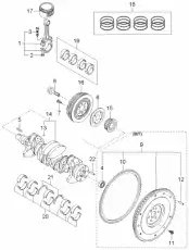  ШКИВ КОЛЕНВАЛА - 231242X010 HYUNDAI