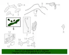 КОМП ОСНОВАНИЯ, ЛЕВ ПЕРЕДН 72182T2AA71 HONDA