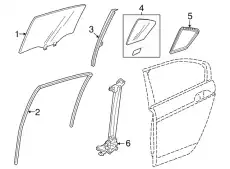 Уплотнитель двери HONDA 73491T2FY01