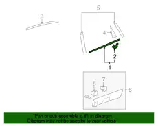Молдинг лев перед дверь 72450SWAA02 HONDA