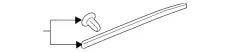 Уплотнитель двери HONDA 72827SZAA01