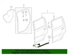 Уплотнитель двери HONDA 72827SZAA01