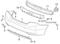 Абсорбер-усилитель бампера HONDA 71570TR3A50