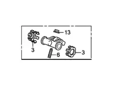 Коромысло клапана ГРМ HONDA 14624R40A01