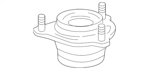 51920TR0A11 RUBBER COMP., FR. SH HONDA