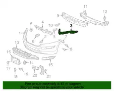 КРОНШТЕЙН БАМПЕРА HONDA 71190TP6A01