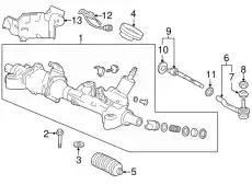 НАБОР ПЫЛЕЗАЩ УПЛОТНЕНИЙ, ПОПЕР ТЯГА 53429T2BA01 HONDA