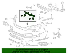 Усилитель бампера HONDA 71108TP6A00
