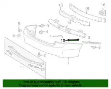  НАКЛАДКА ЗАД БАМПЕРА - 71508T2AA00 HONDA