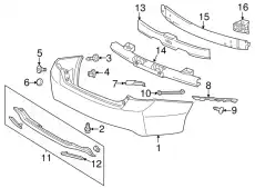  НАКЛАДКА ЗАД БАМПЕРА - 71508T2AA00 HONDA