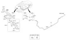 988113W100 ПОВОДОК ЗАДН СТЕКЛООЧИСТИТЕЛЯ HYUNDAI