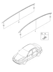 МОЛДИНГ КРЫШИ 872411G000 HYUNDAI