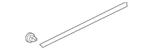  УПЛОТНИТЕЛЬ ПЕР.ДВЕРИ, НИЖНИЙ L=R, арт. 72328T2AA01, HONDA