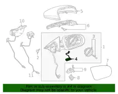 Puddle Lamp !Front \17>23 MB CLS 450 3.0L L6 099 906 10 01
